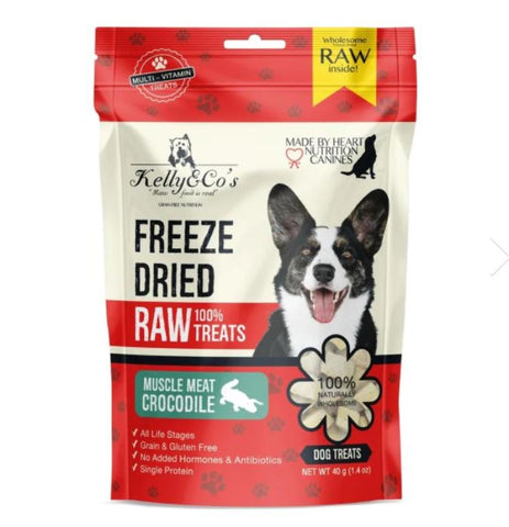 Kelly & Co’s 凍乾狗零食(鱷魚肉)-40g