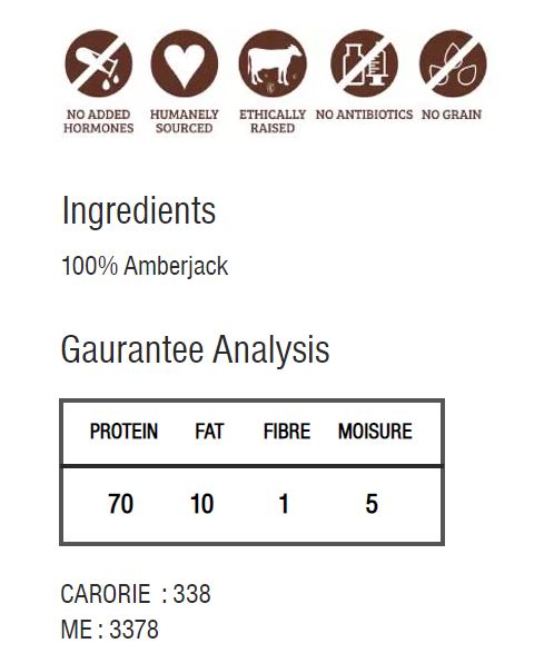 Kelly & Co’s 凍乾狗零食(油甘魚)-40g