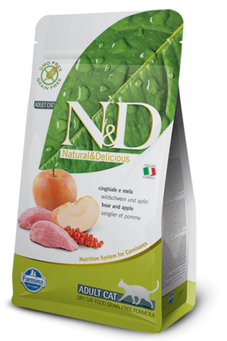 Farmina N&D Prime Cat-Boar & Apple無穀物貓糧-野豬蘋果1.5kg/5kg