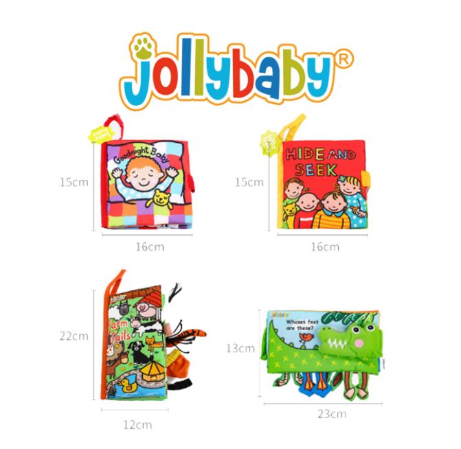 Jollybaby 幼兒閱讀套裝(4款1套) [BB第一套布書]