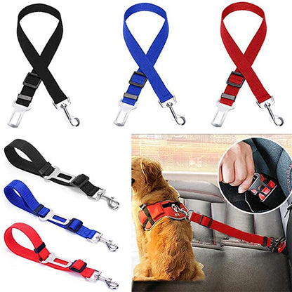 寵物汽車安全帶可伸縮安全牽引繩車載安全帶